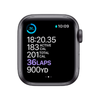 Apple Watch Series 6 Aluminio 40 mm GPS + Cellular Gris Espacial/Negra