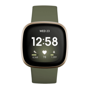 Fitbit Versa 3 Aluminio Dorado/Verde Oliva