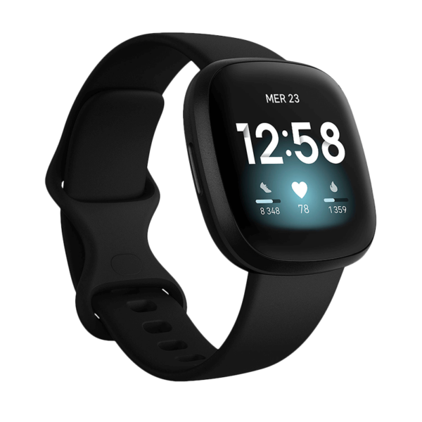 Fitbit Versa 3 Aluminio Negro/Negro