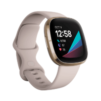 Fitbit Sense Acero inoxidable Dorado / Blanco Marfil