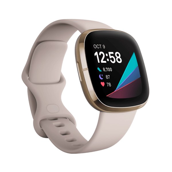 Fitbit Sense Acero inoxidable Dorado / Blanco Marfil