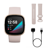 Fitbit Sense Acero inoxidable Dorado / Blanco Marfil