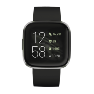 Fitbit Versa 2 Aluminio Gris Niebla / Negro