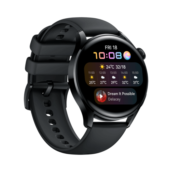 Huawei Watch 3 Fluoroelastómero Negro